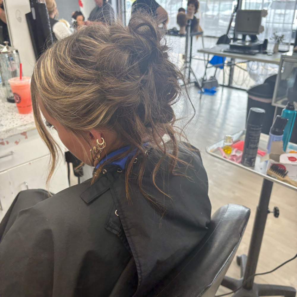 Updo at Ella Quincy in Plainfield, IN