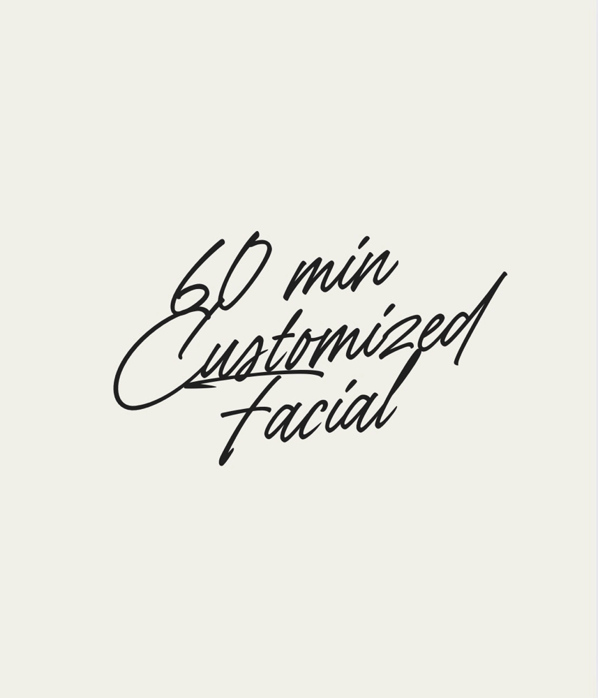 60 Min Customized Facial