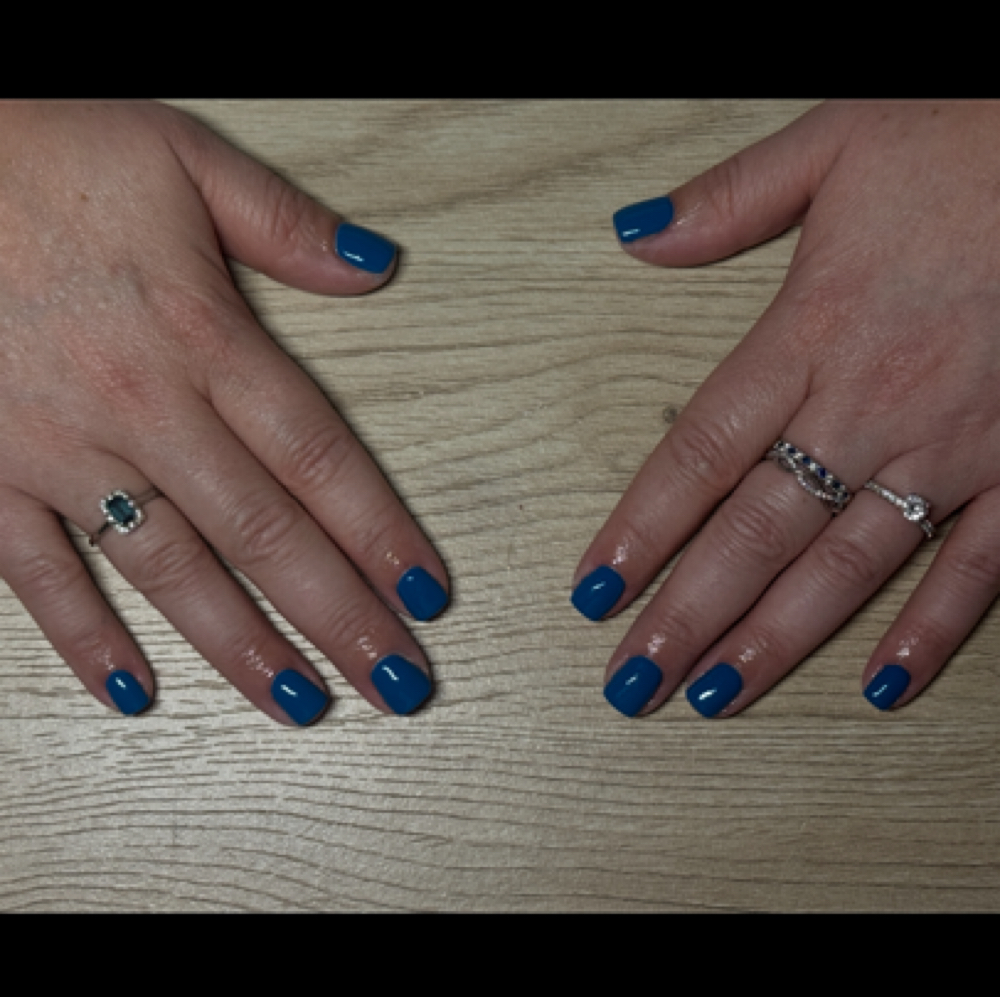 Gel manicure at Simply Leah Nails in Farmington, ME