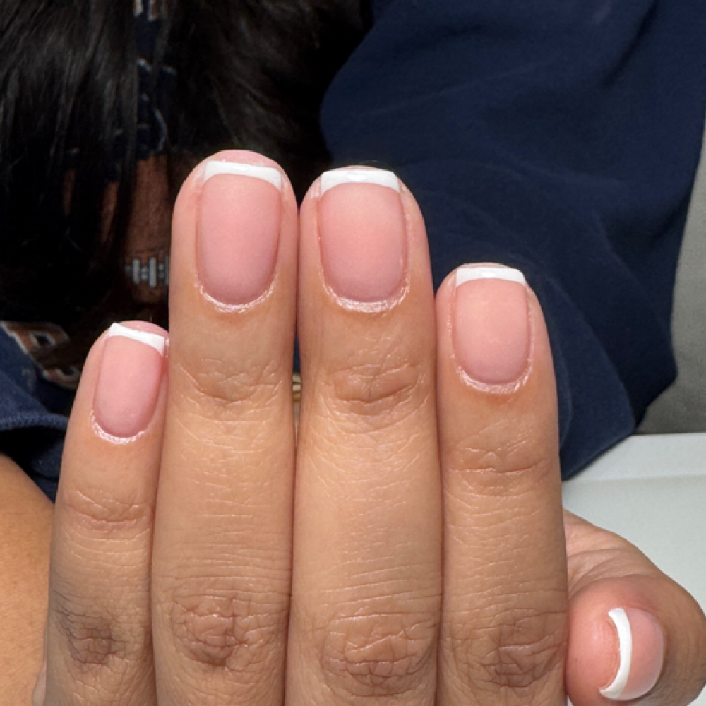 Nail art- French Tip, Chrome at Nailed It By Nessa in Carlsbad, NM
