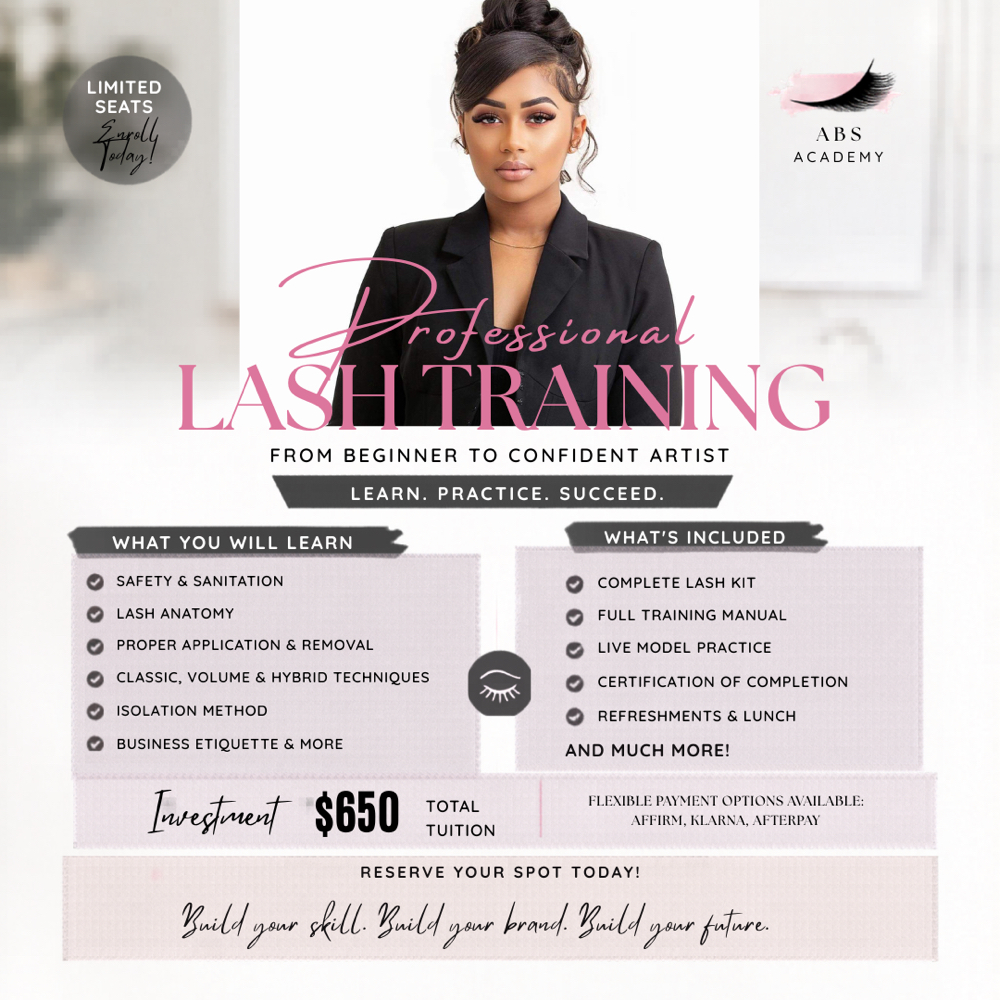 Lash Training (Sunday Only) at ALEXIS BEAUTY SERVICES in Montgomery, AL