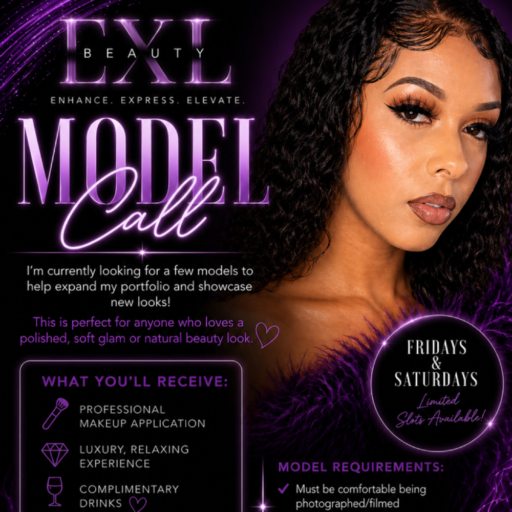 Model: Soft Glam at EXL Beauty in Burlington, NC