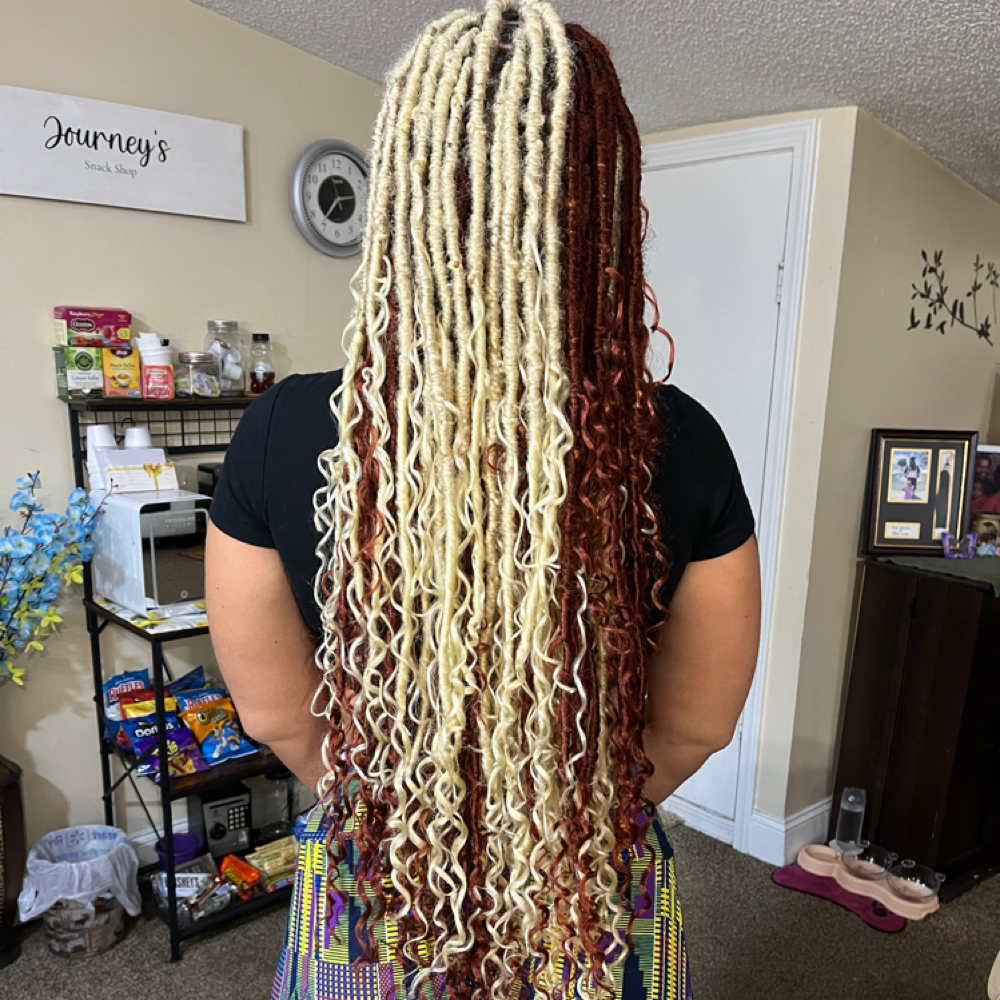 Distressed Locs Long Length at Styles by Lena in Mobile, AL