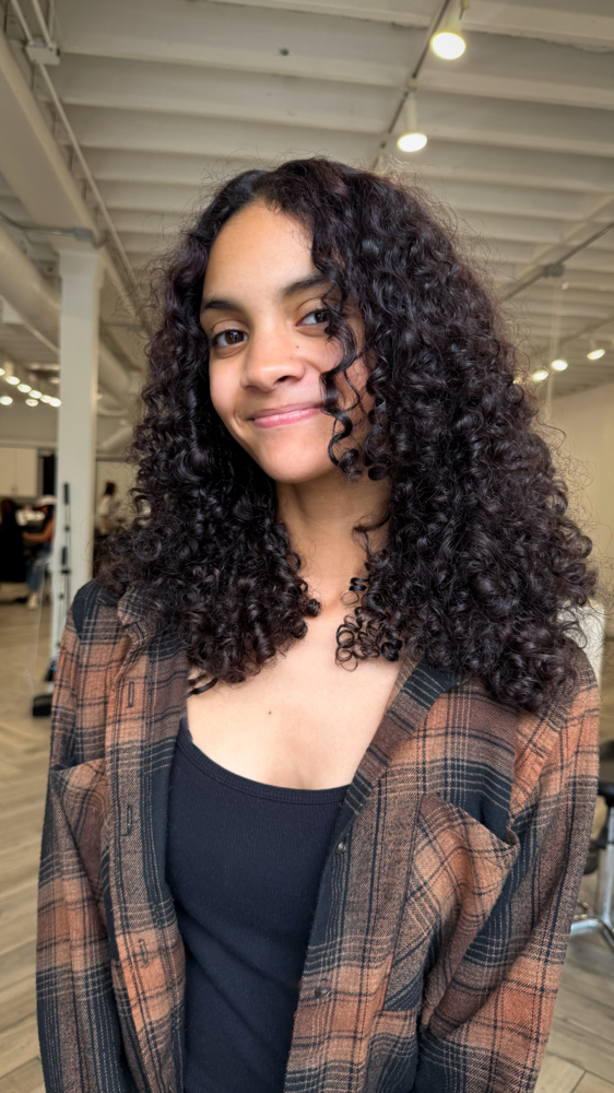 Curly Haircut at Painted Rose Salon in Houston, TX