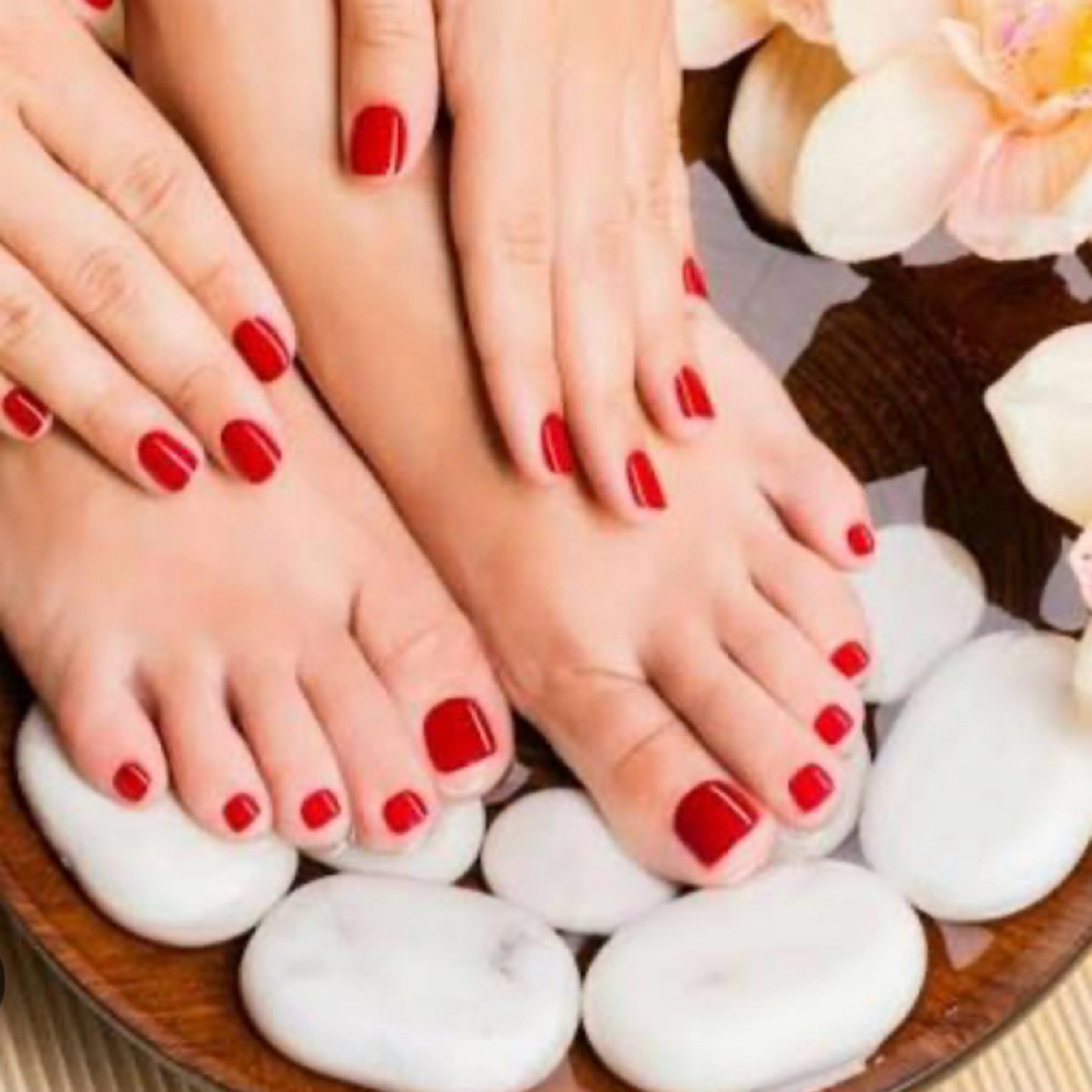 Combo Gel Mani and Gel Pedi at Custom Nails By Vanusa in Natick, MA
