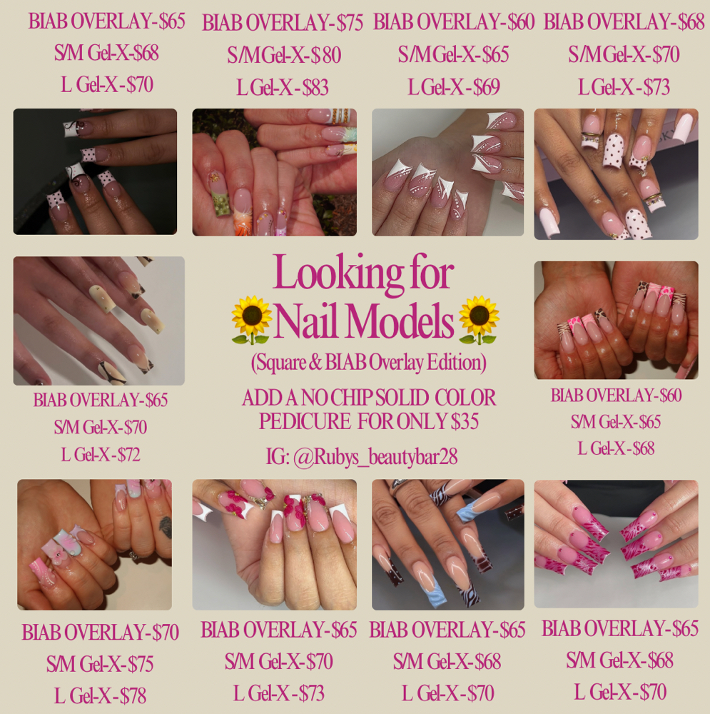 Nail Model🌻 at Ruby’s Beauty Bar in Chicago, IL