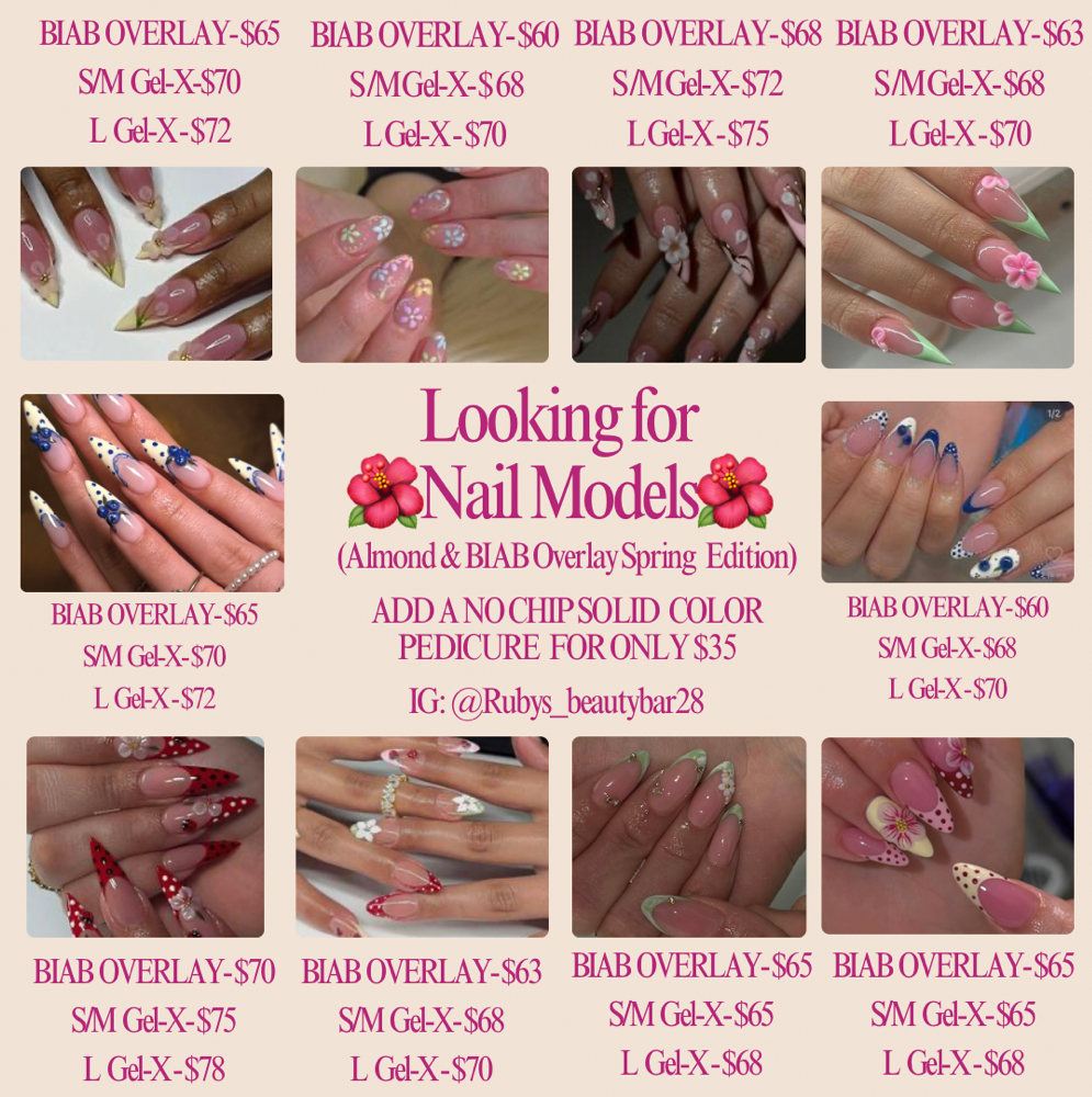 Nail Model🌺 at Ruby’s Beauty Bar in Chicago, IL