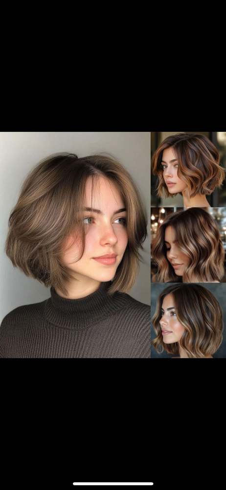 Womens Medium Haircut Style Shampoo