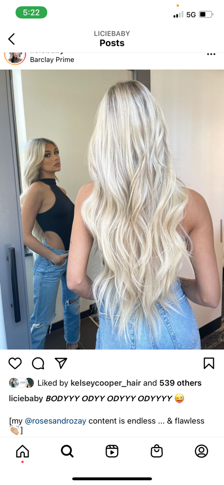 Hair Extension Adjustment