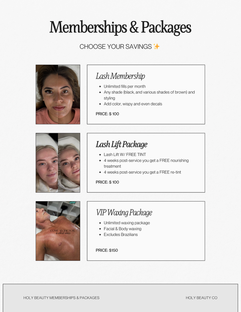 Lash Membership (monthly) at Holy Beauty Co in Kennewick, WA