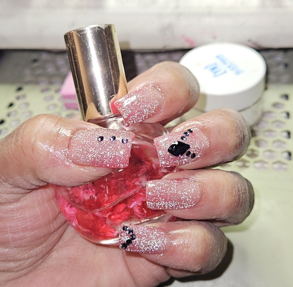 Sparkle Gel Manicure at Karen Garcia/ traviesas nails in Carson City Nevada, NV