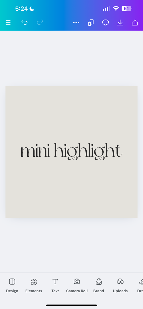 mini highlight
