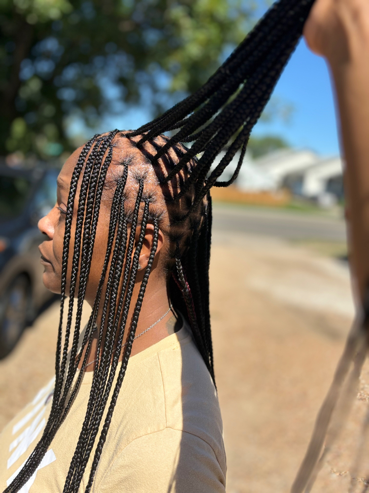 Small Knotless Braids at Dreya The Artist in Grand Prairie, TX