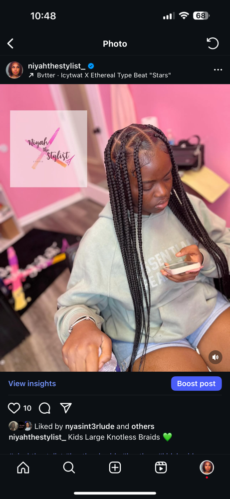 Large Knotless at NiyahTheStylist in Chicago, IL