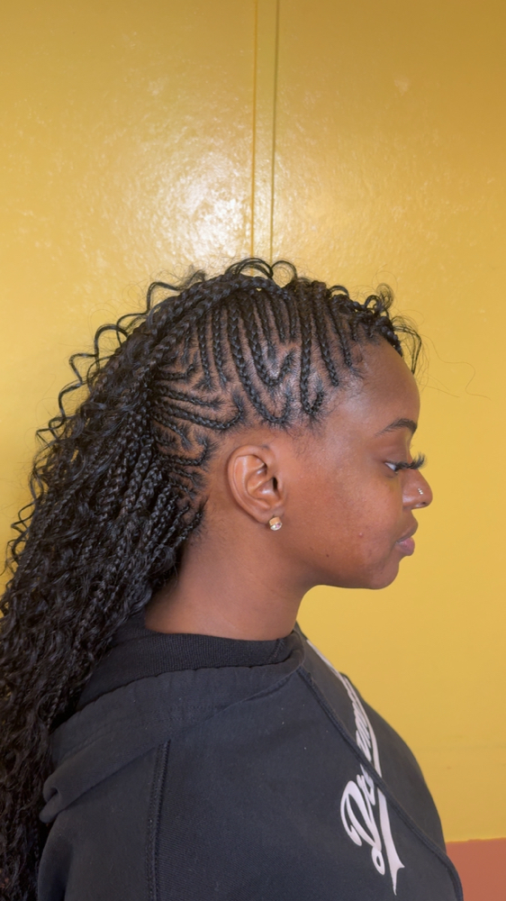 Braided Mohawk at Braidz by Jazz in New Bern, NC