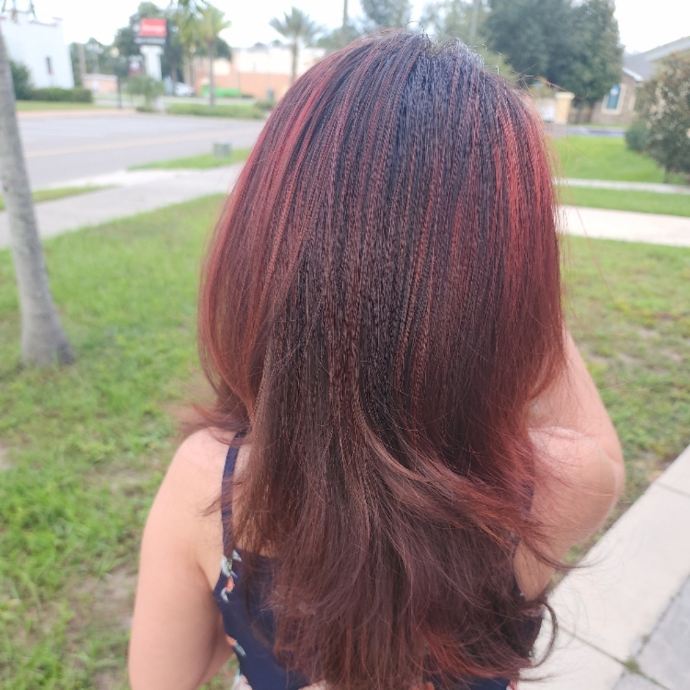 Partial Foil Highlights at Designs by DeDe in Auburndale, FL