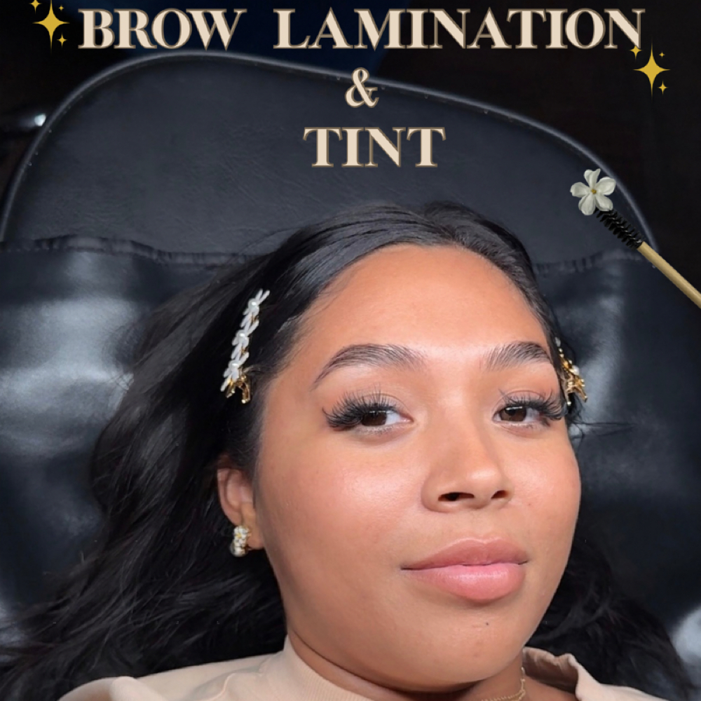 Brow Lamination + Tint + Wax at Belles Royal Spa in Weslaco, TX