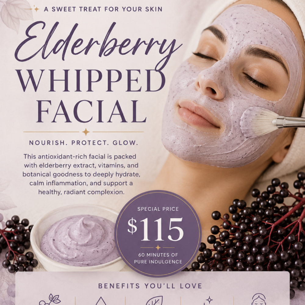 Elderberry whipped Facial at The skin Esteem in Medford, OR