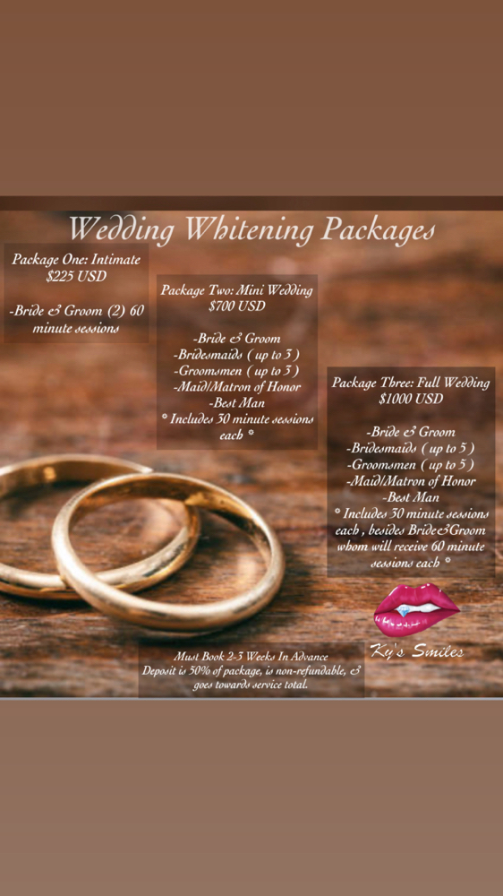 Wedding Whitening Packages