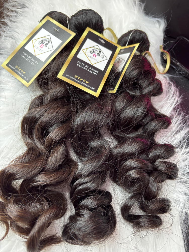 Sew-in With 3 Bundls Raw Hair 316”
