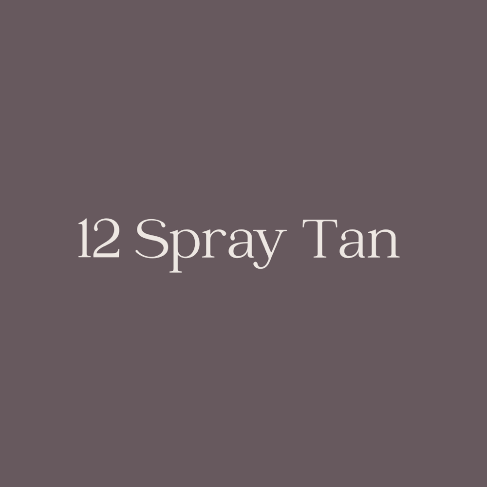 12 Spray Tans