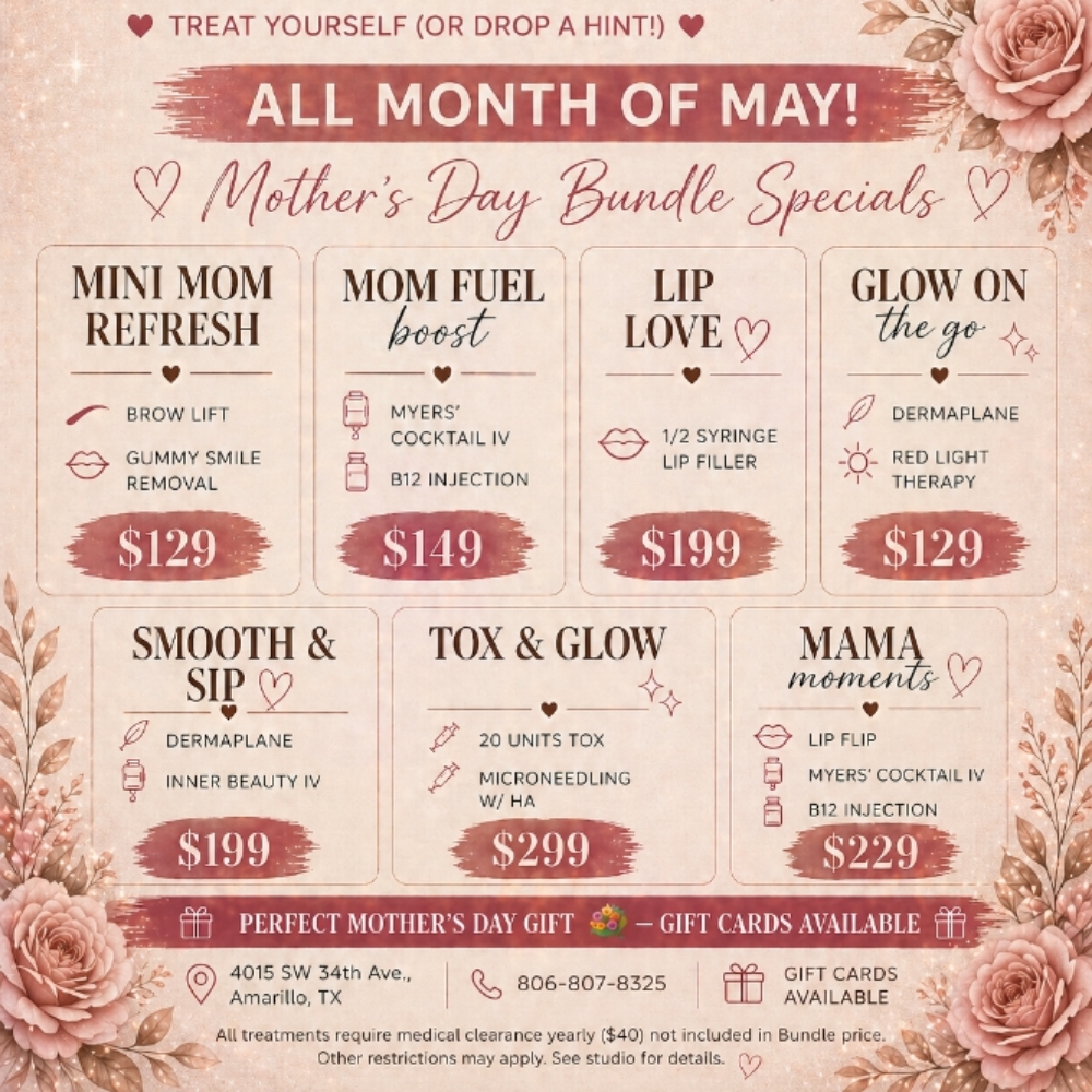 Mini Mom May SPECIALS! at Reveal Wellness Studio in Amarillo, TX