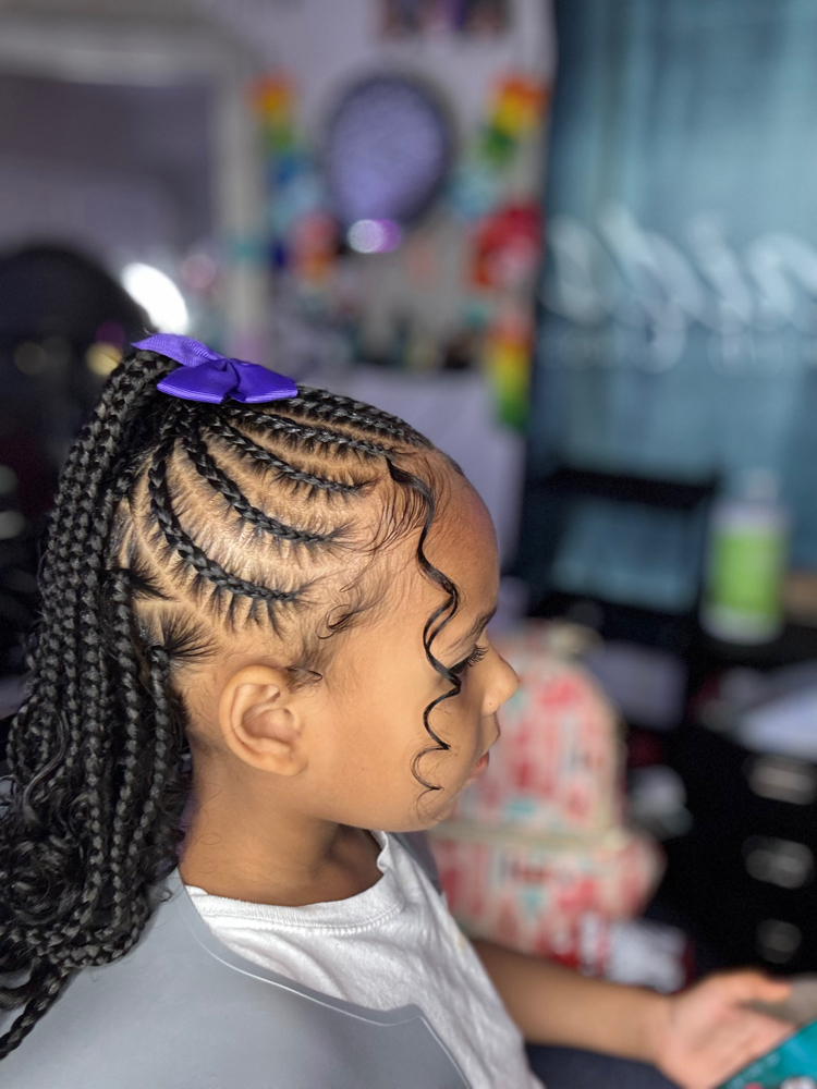 Half Braids Half Knotless