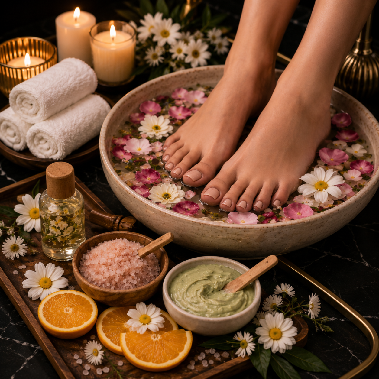 Pedicure - Herbal Spa at Le Bijou Nails and Spa Salon in Houston, TX