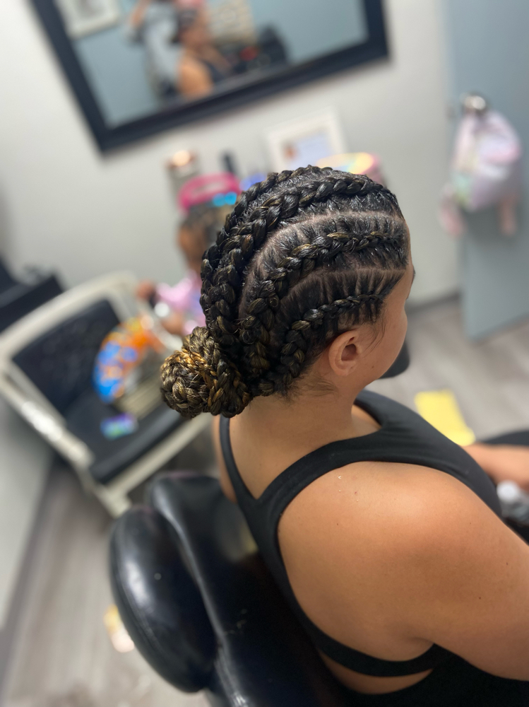 6-8 Feed In Braids (Hair Included)