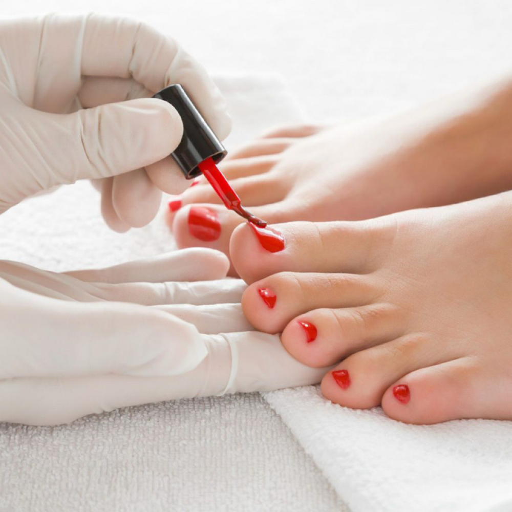 Regular Polish Change In Toes at Sunset Nail Bar in Hayes, VA