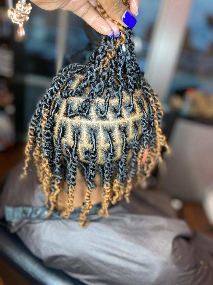 Small Starter Locs w/ 2Strand Twist at LUXE HAIR CARE in Mesquite, TX