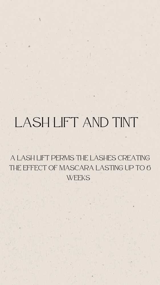 Lash Lift And Tint