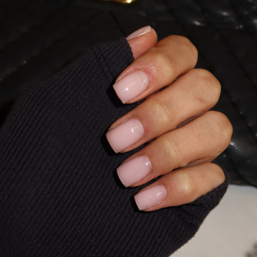 Hard Gel Russian Mani | No Design at MoMoneyNails in Portland, OR