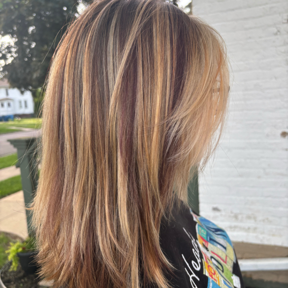 Partial Custom Color + gloss at Wynter Willow Salon in Baraboo, WI