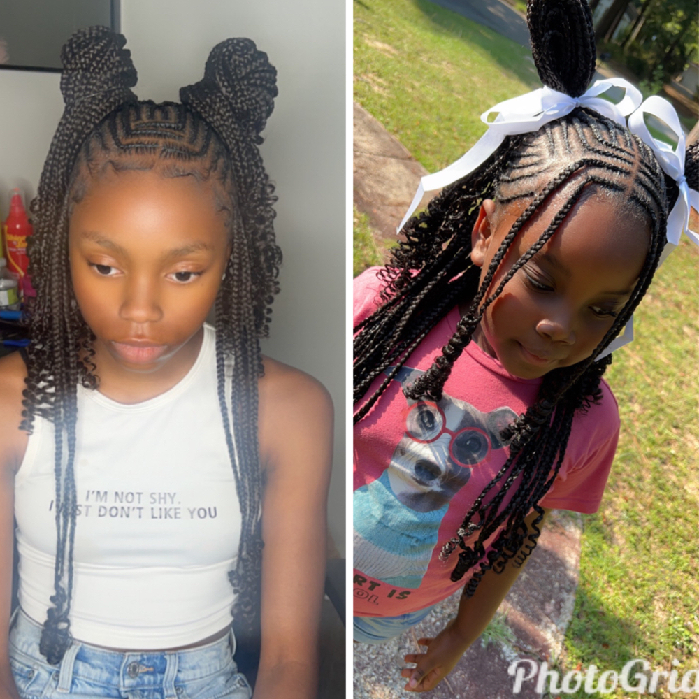 Kids Fulani Braids