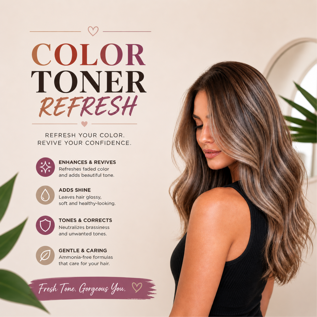 Color Toner Refresh at The Blowout Lounge in Brea, CA