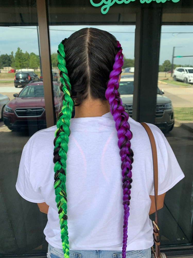 2 Feed In Braids