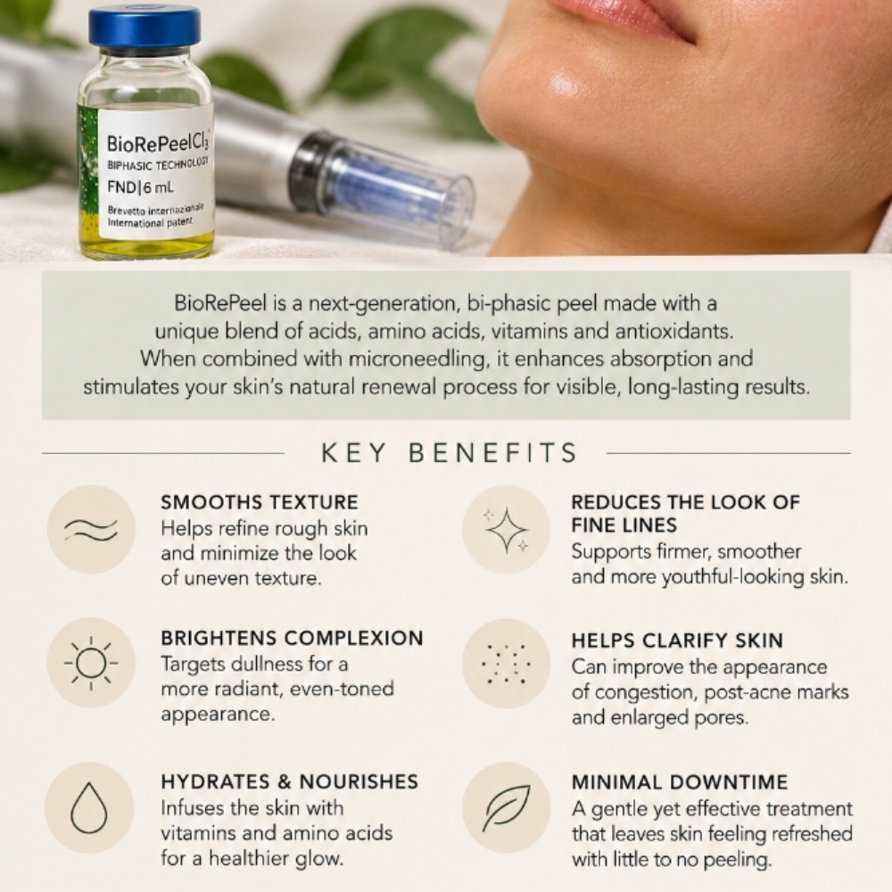 BioRePeel + Microneedling at NTB Aesthetics in Glendale, AZ