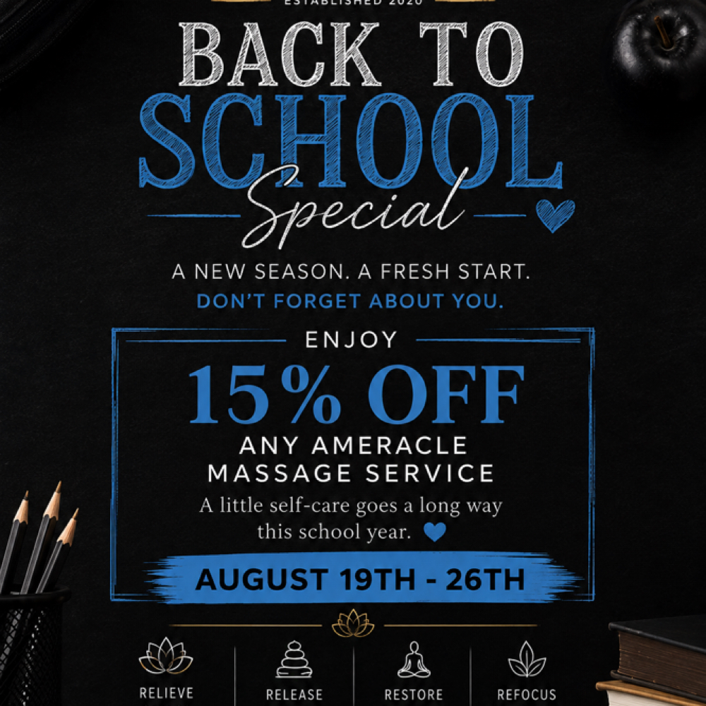 Back To School Special! at Amera Edwards, LMT in Wilmington, DE