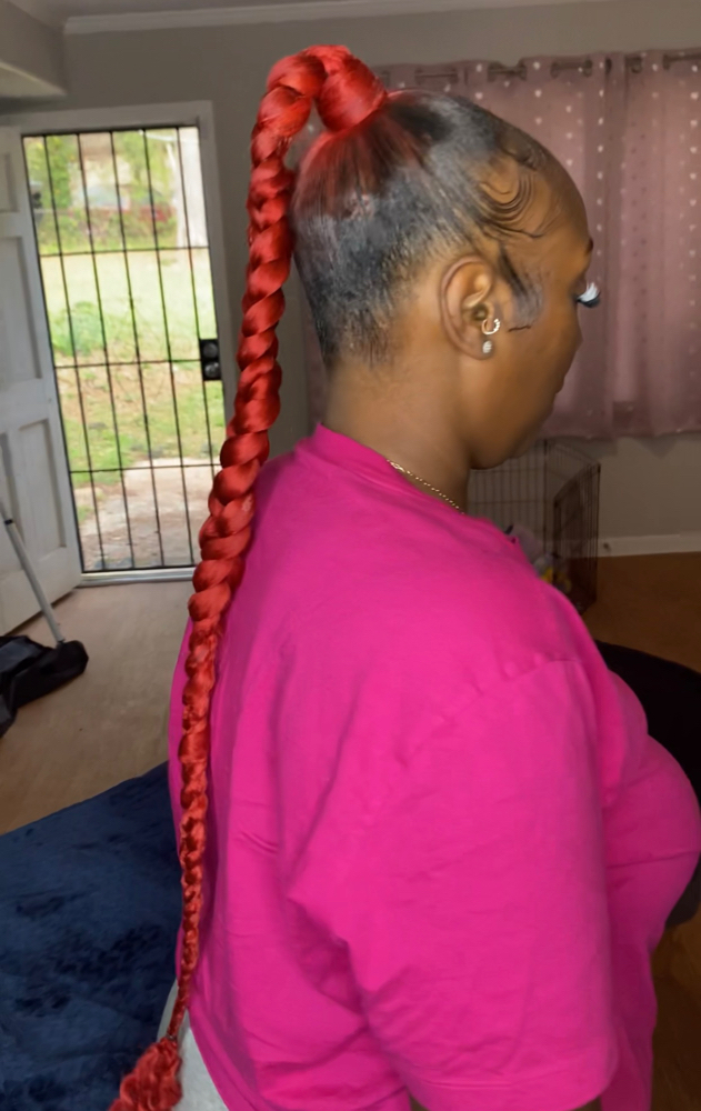 Braided Fishbone Ponytail