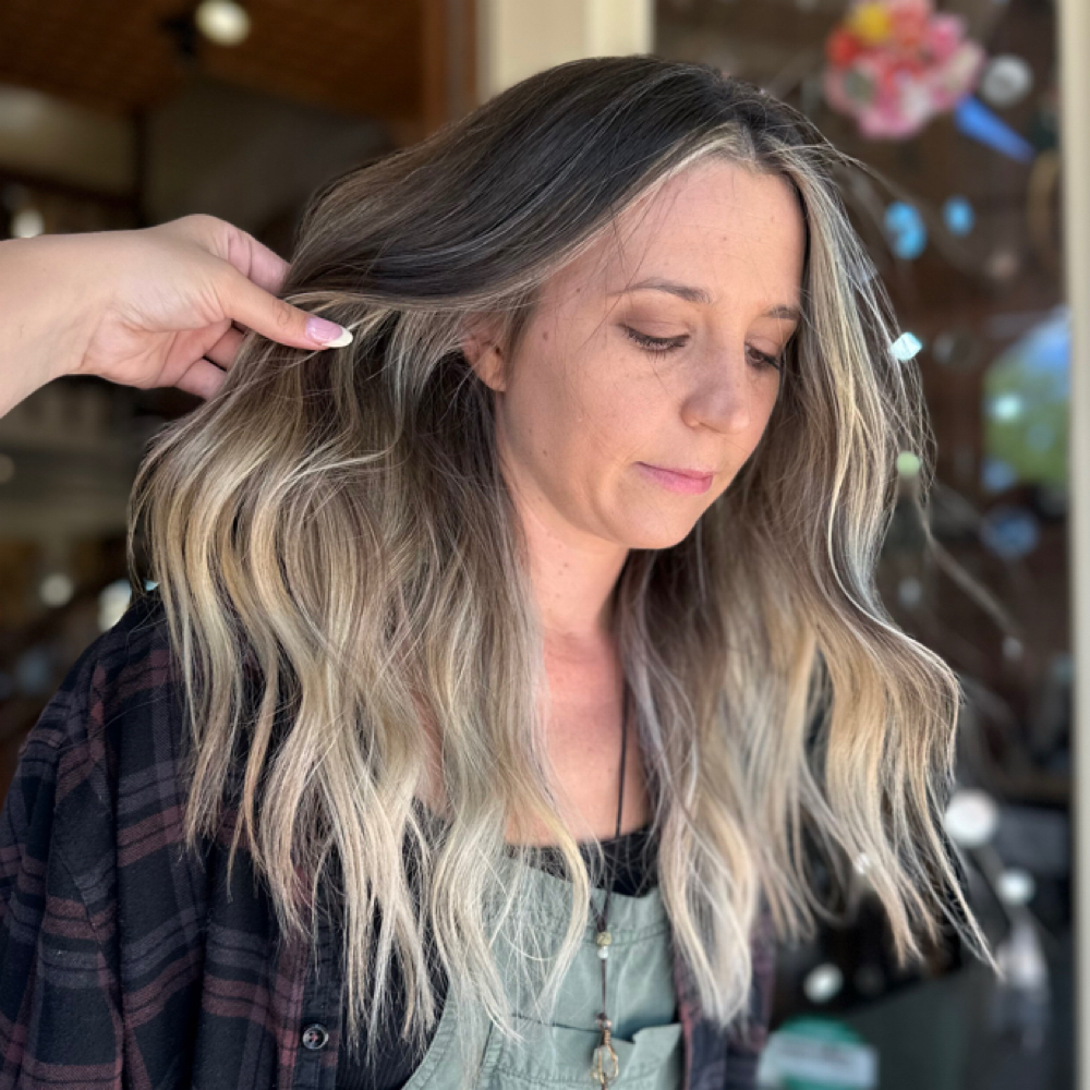 Dimensional Blonde/brunette at Golden Hour Studio in Loveland, CO
