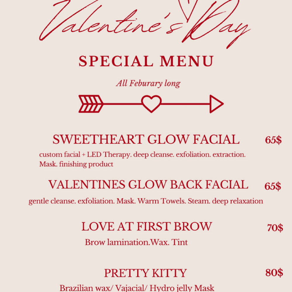 Sweetheart glow facial