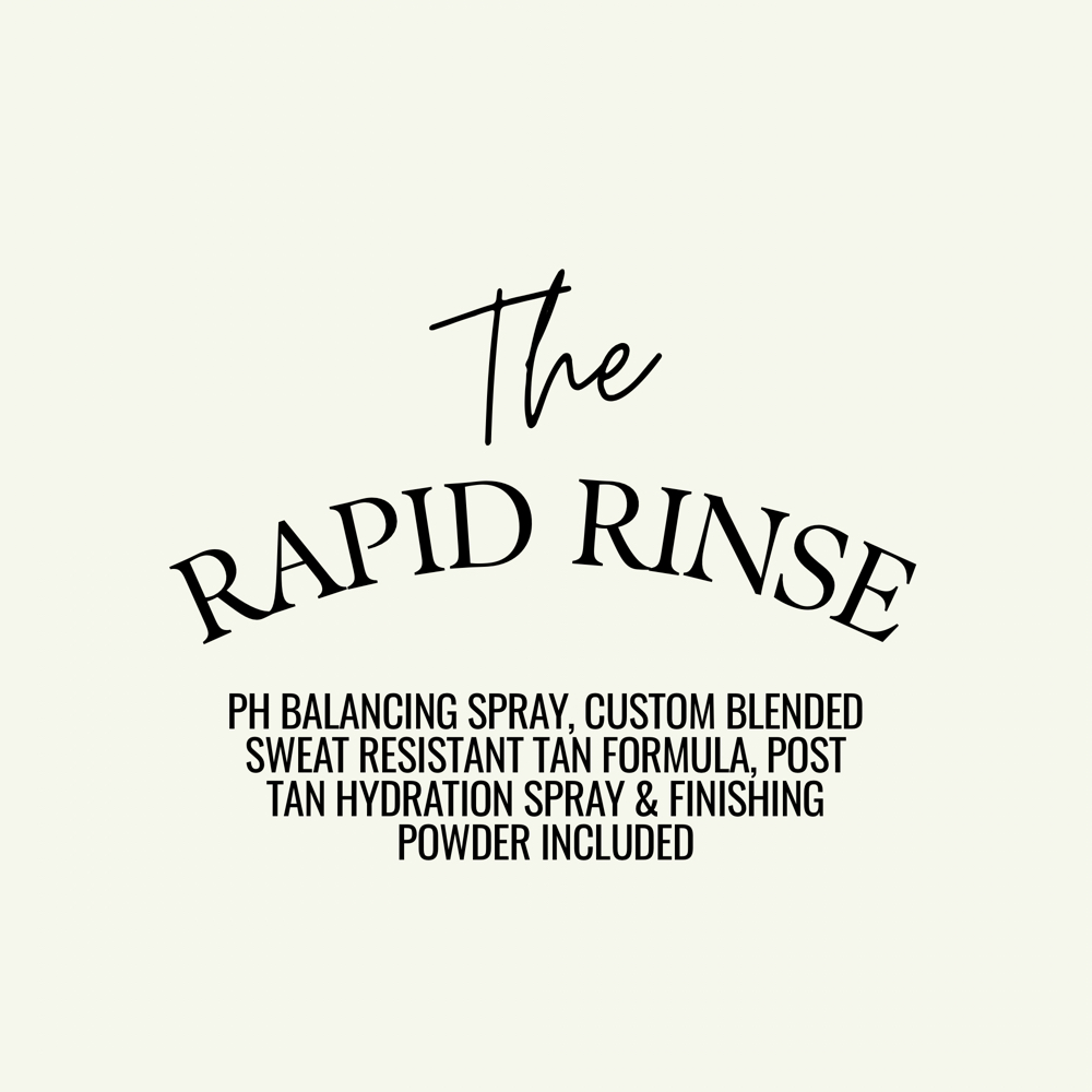 The Rapid Rinse Tan at Airbrush Tans By Ariane in Columbus, GA