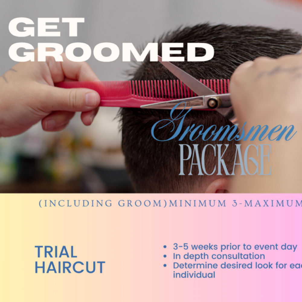 GET GROOMED|GROOMSMEN PACKAGE at Vibeatory Hair Shop in Tempe, AZ
