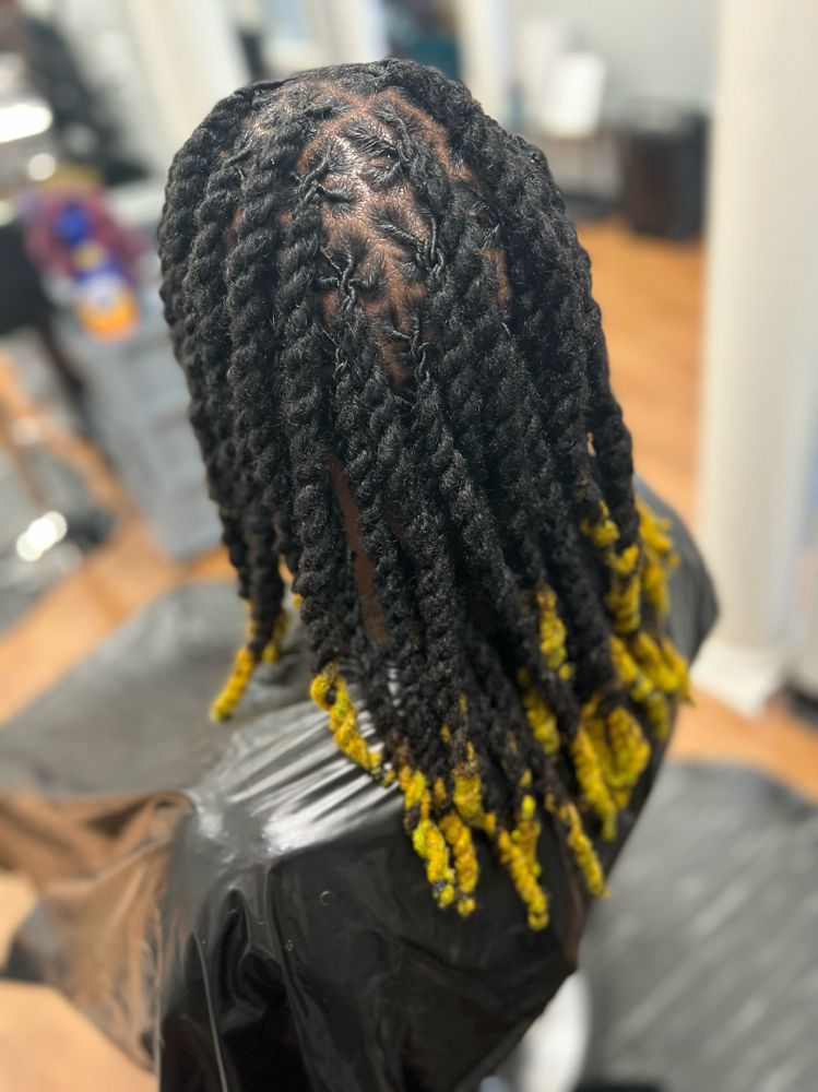 2 Strand Twist Shoulder Length