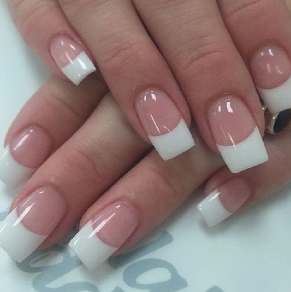 Old School-Classic French at Itz_JAMC Nails in Webster, TX