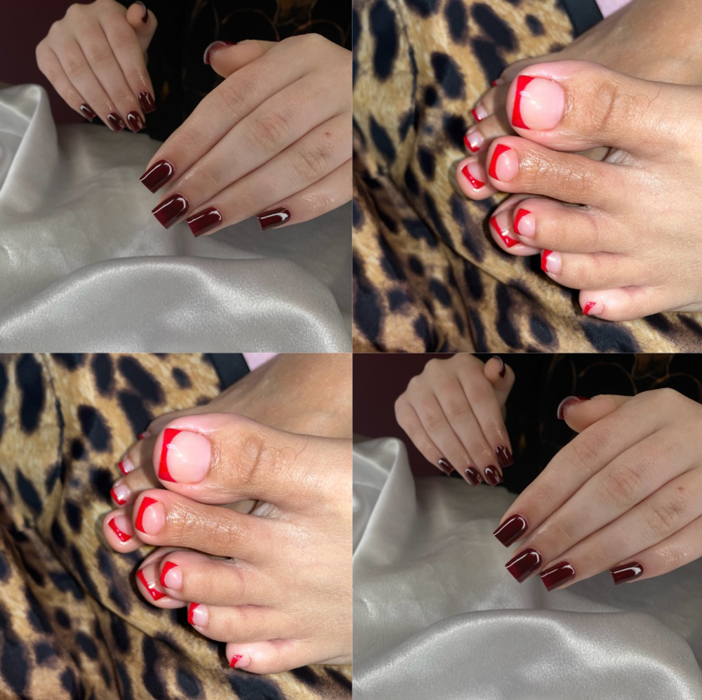 Russian Hard Gel + Gel Pedi