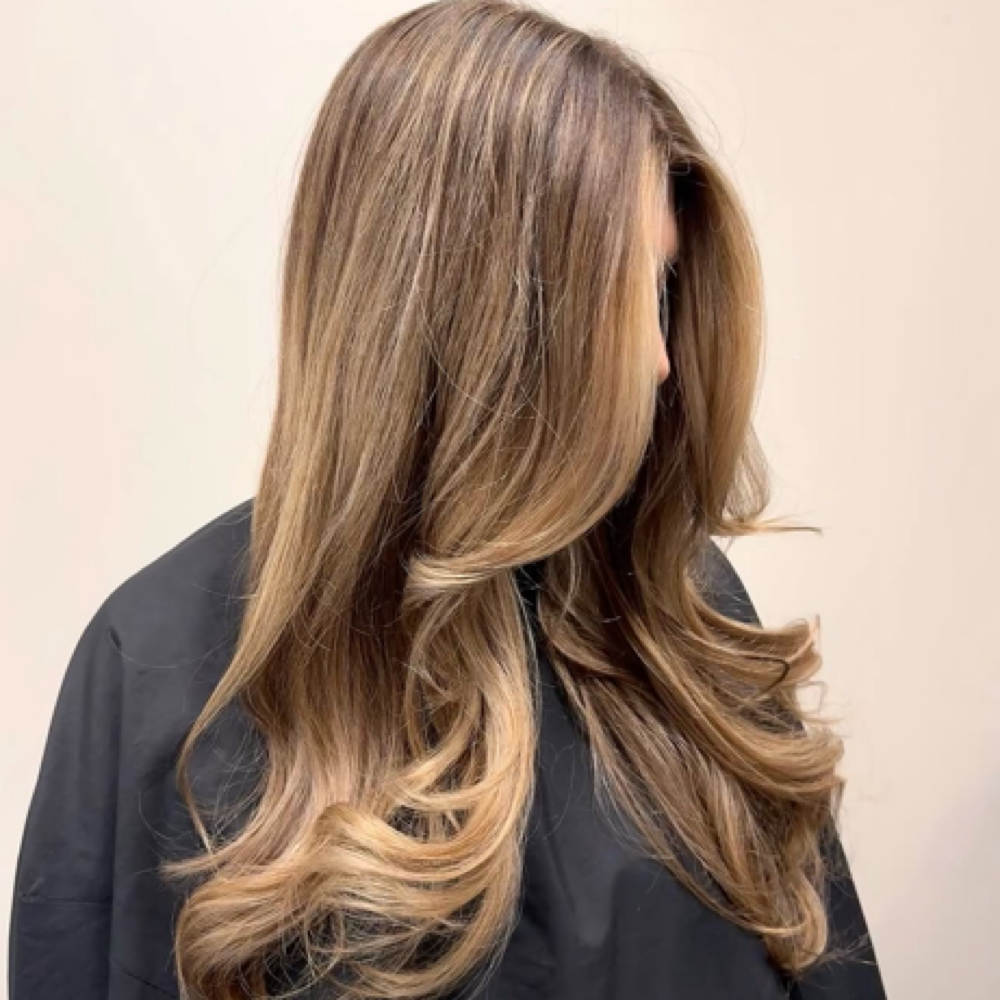 Custom Partial Highlights + Glaze at Zenx Beauty in Schaumburg, IL