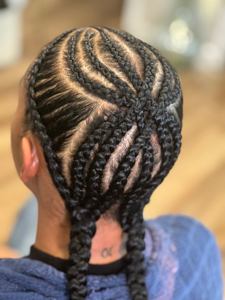 Cornrows With Design