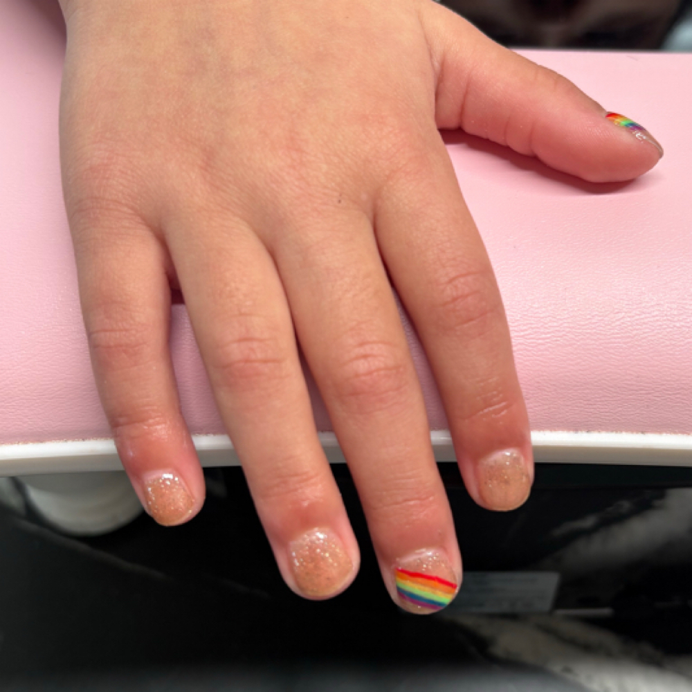 Classic Kids Gel Manicure at Modern Mane Salon in Selah, WA